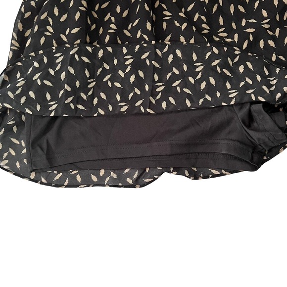 She & Sky Romper Halter Style Black Taupe Leaf Print Size Large Lined NWT‎ - Picture 8 of 8